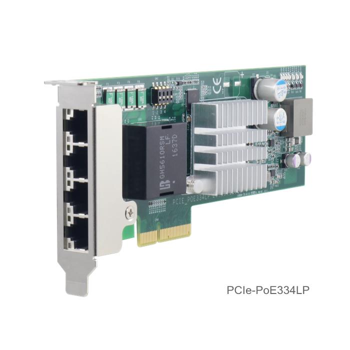Neousys Announces PCIe-PoE334LP, a Low-profile, 4-port, Server-grade Gigabit PoE+ Frame Grabber Card for 2U server