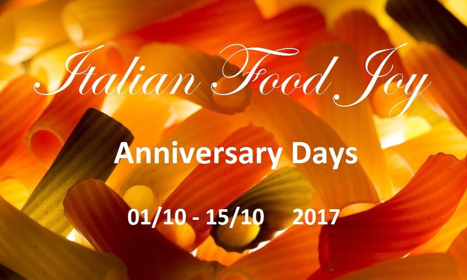 Anniversary Days 2017 - Italian Food Joy