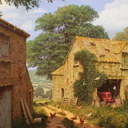'Farmyard Corner' by Edward Hersey