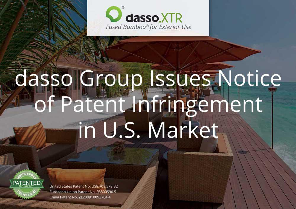 dasso Group Issues Notice of Patent Infringement in U.S. Market