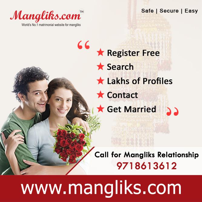 Mangliks Matrimony - Browse through lacks of profiles for manglik brides and grooms with us