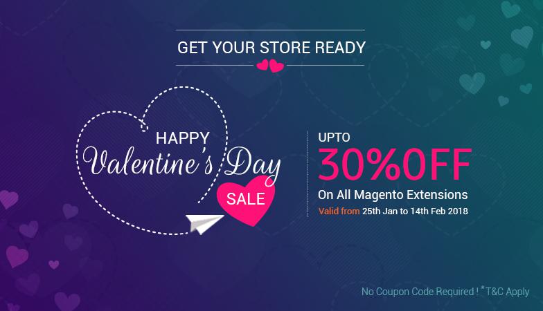 Valentine Day Offer : Get Up to 30% OFF on Magento Extensions