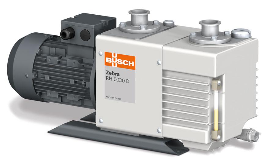 The Zebra RH 0030 B rotary vane vacuum pump is one of a total of eight sizes in the new Busch series