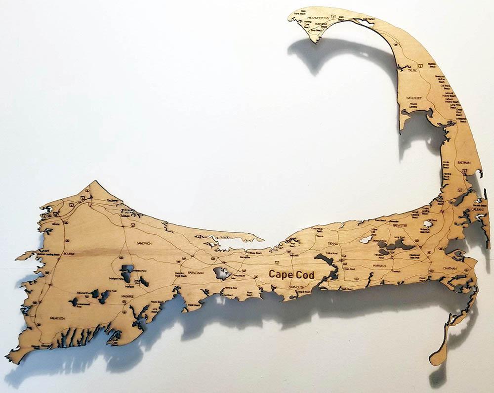 Floating Map of Cape Cod