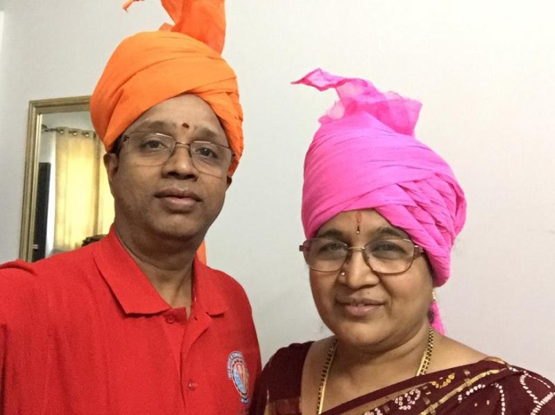 BITS Pilani Alumnus Kaveri Renganathan CEO (Retd) HAL Bangalore Complex at Ruby Jubilee Celebrations with wife Bama