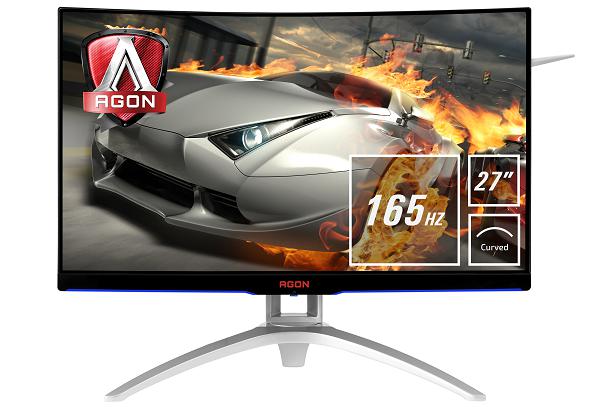 Get connected to the game with a 165 Hz refresh rate, 1800R curvature and 1 ms MPRT: AOC AG272FCX6