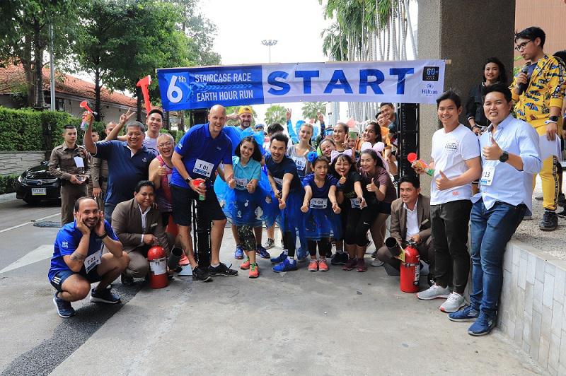 Hilton Pattaya Organizes the 6th Staircase Race Run For The Earth
