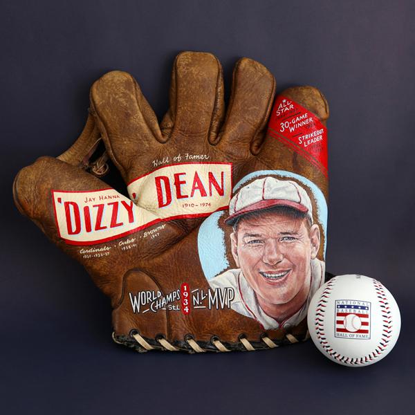 Dizzy Dean Glove Art by Sean Kane Joins the National Baseball Hall of Fame & Museum's Permanent Collection