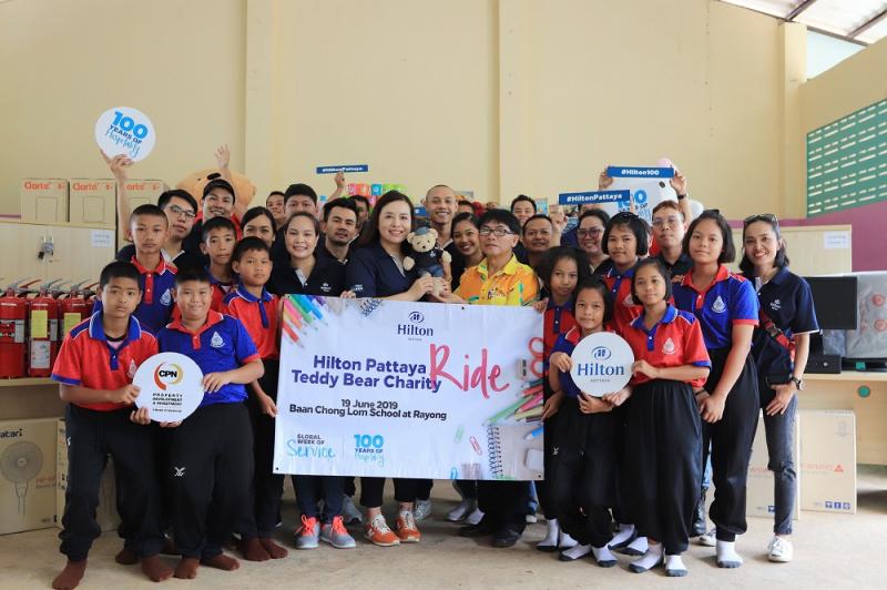 Hilton Pattaya Organizes Teddy Bear Charity Ride to Celebrate