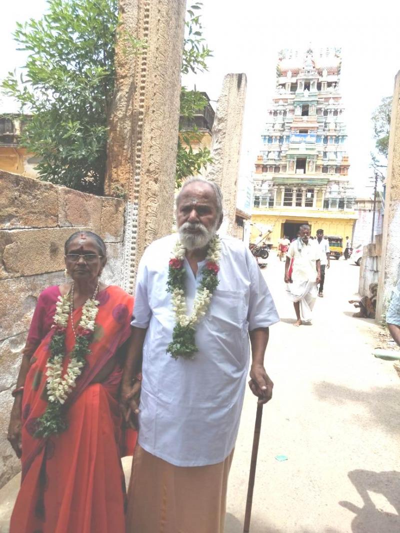 Halasyam Chellammal Madurai Celebrate Milestone Diamond Jubilee Wedding Anniversary