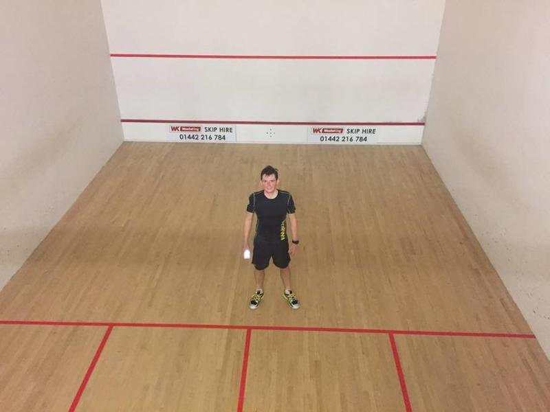 International professional squash tournament in Tring sponsored by Waste King