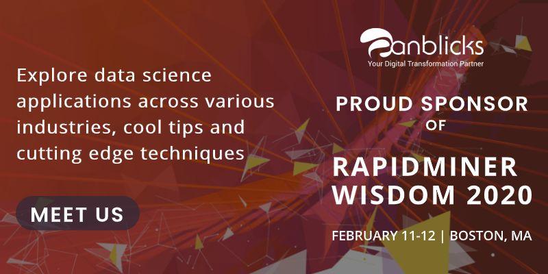 Anblicks is the Proud Sponsor of RapidMiner Wisdom 2020