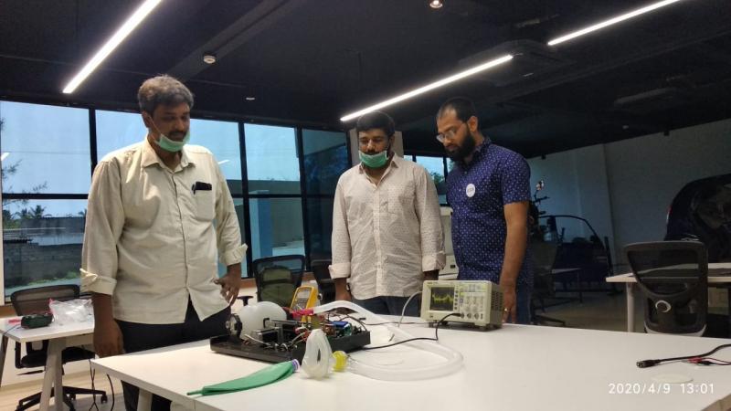 Karthick S, Gowtham S from JK Data Systems and Ebin Ephrem Elavathingal, Senior Manager AIC RAISE, Supported By AIM, NITI Aayog,