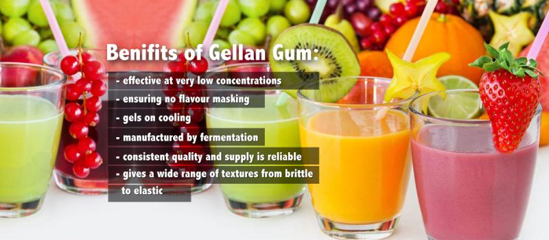Gellan Gum beneifits in food and beverage