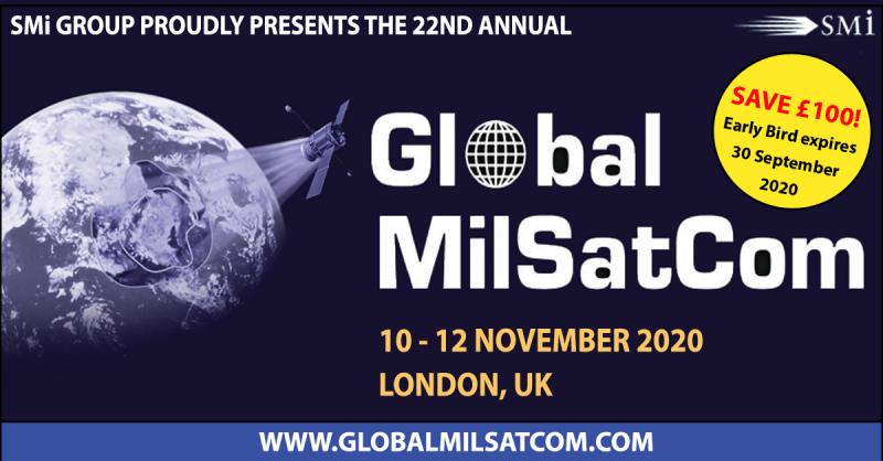 Global MilSatCom, SatCom London, MilSatCom, satellite communications, SMi Group, milcom, hosted payloads, payload delivery,
