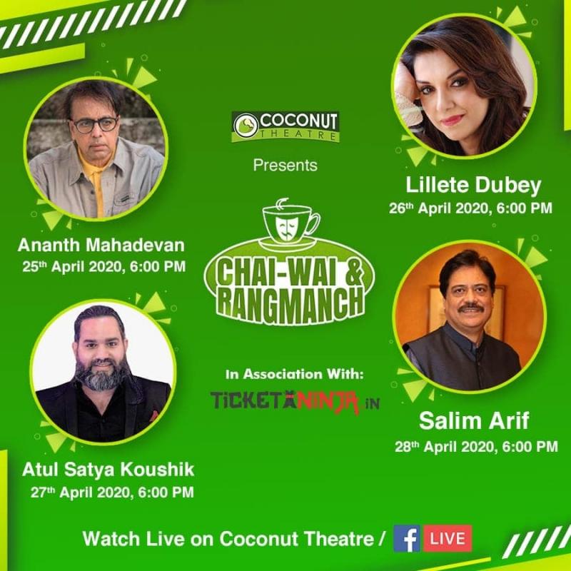 Coconut Theatre connects the World Theatre through ?Chai-Wai and Rangmanch - 2020? ? The Show must go on!