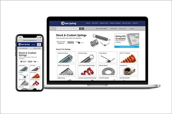 New website – New Online store – customers can now shop for Lee Spring parts online with new easy to navigate layout