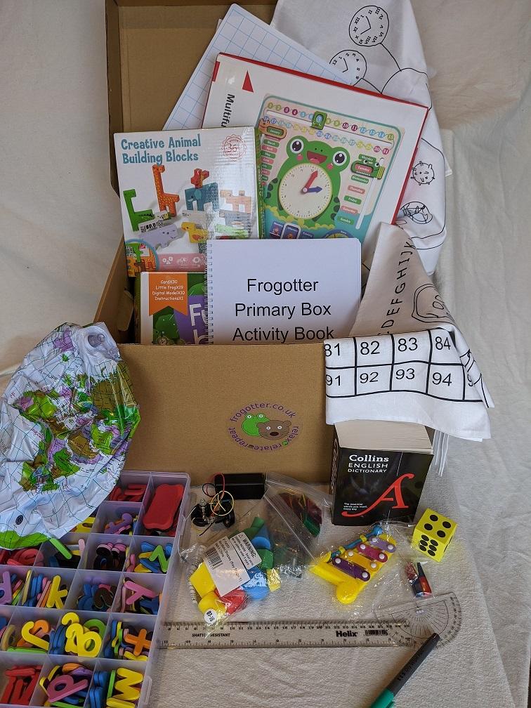 A Frogotter Box crammed full of educational resources