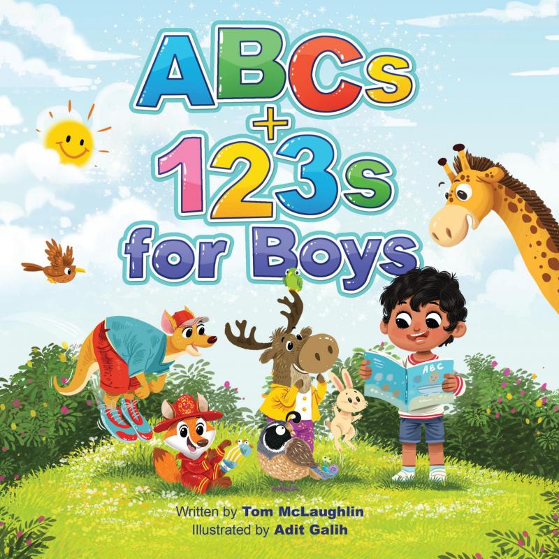 Pirates, ninjas and dinosaurs! A new, wildly fun ABCs book for preschoolers, "ABCs and 123s for Boys"