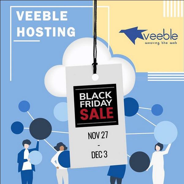 Veeble Hosting India's Black Friday Web Hosting Deals up to 50%
