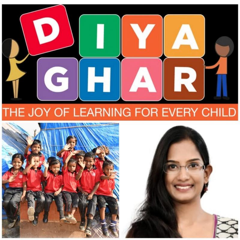 School for Migrant Workers Children DiyaGhar Mission with Passion by BITS Pilani Alumnus Saraswathi Padmanabhan