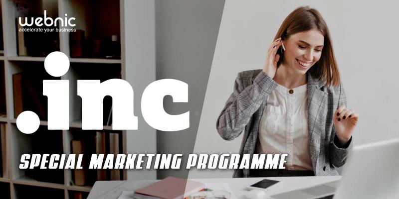 WebNIC Launches New Special Marketing Programme for .INC Domain
