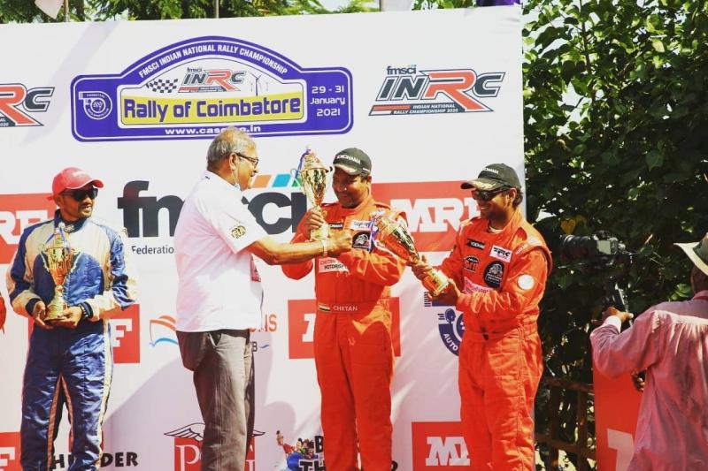 Yokohama Tyres Equipped Cars Remain strong in Round 3 at FMSCI INRC Rally at Coimbatore