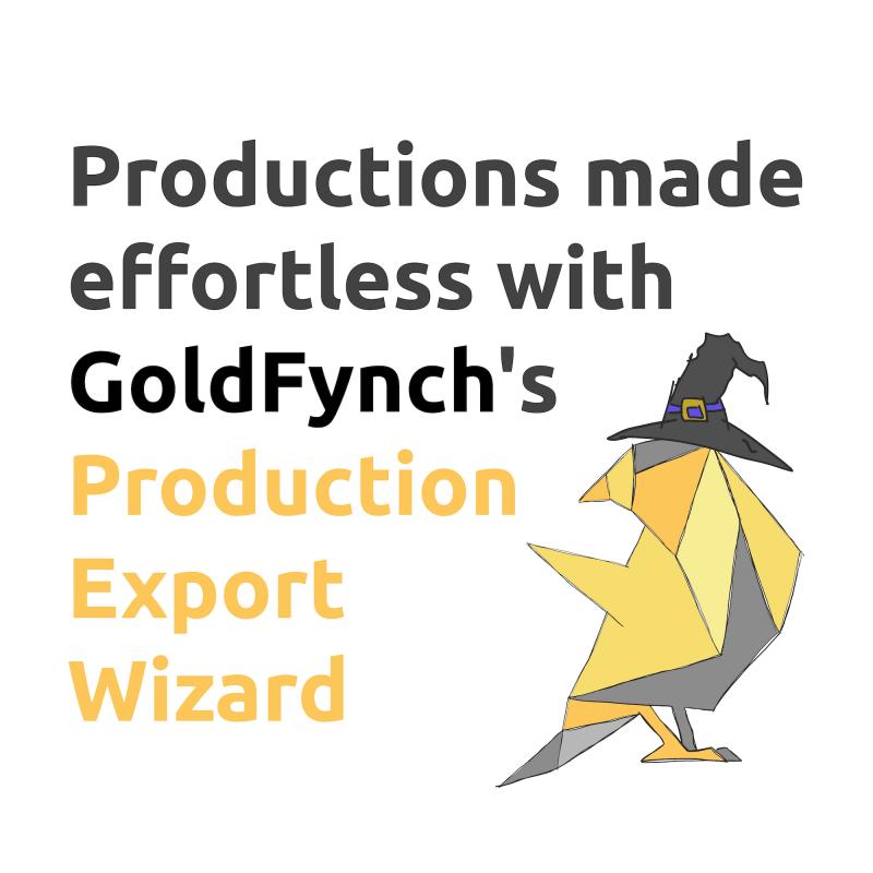 GoldFynch's Production Export Wizard walks users through the production process, providing flexibility, while remaining simple.