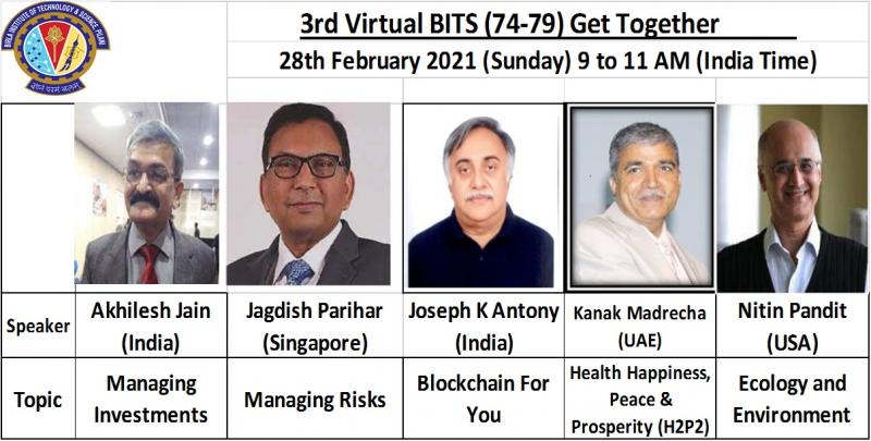 BITS Pilani 74-79 Alumni Global Reunion with a Virtual Conference Mixing Musings with Music