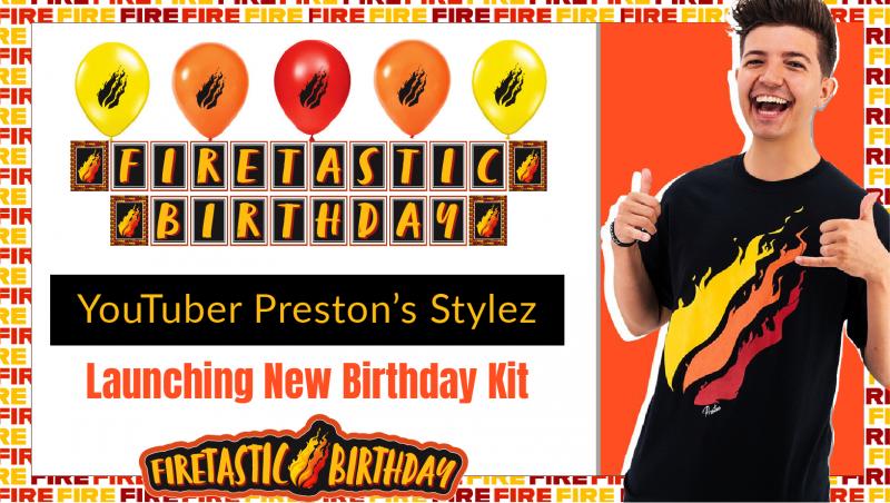 ADM Endeavors, Inc. (OTCQB:ADMQ) Announces World Renowned YouTuber Preston’s Stylez @myfiremerch Soon To Launch New Birthday Kit Products in Market