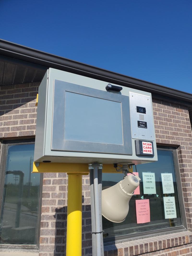 At the heart of the outdoor load out or ticketing system is a touchscreen