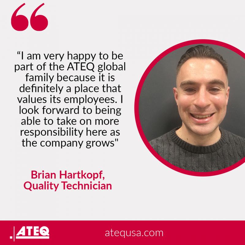 ATEQ Welcomes New Quality Technician, Brian Hartkopf