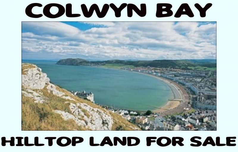 A Quirky Little Plot of (Riverside) Freehold HillTop Land is currently for Sale in Colwyn Bay (Wales) UK via Pattinson Auctions.