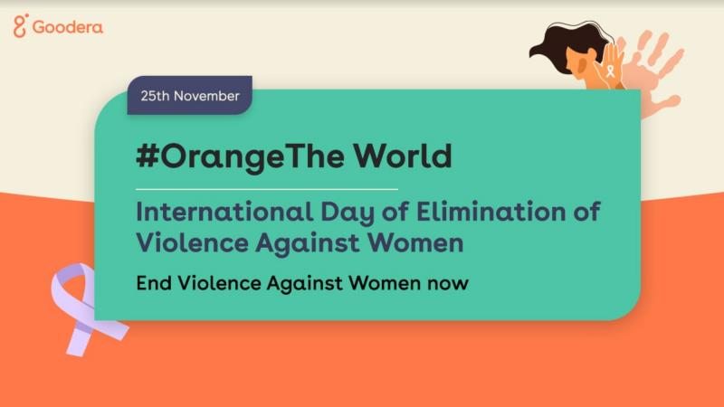 Goodera curated volunteering activities focusing on eliminating violence against women, collaborating with its partners.