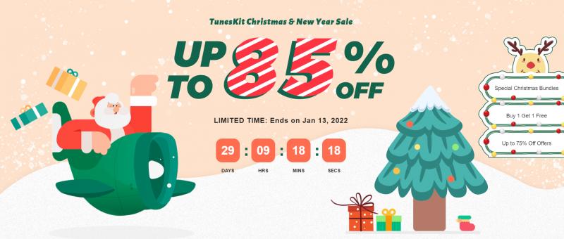 TunesKit Launches Up to 85% Discount Christmas Special Sale