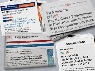 Ray Business Technologies to hire 200+ employees in first two quarters in 2022