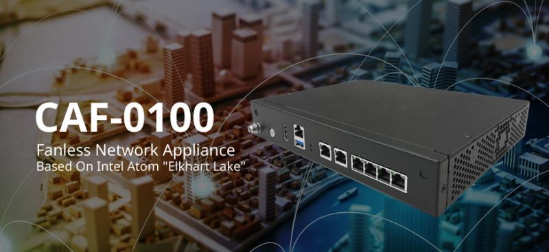 CASwell Announces CAF-0100 - Fanless Network Appliance Based On Intel Atom "Elkhart Lake"