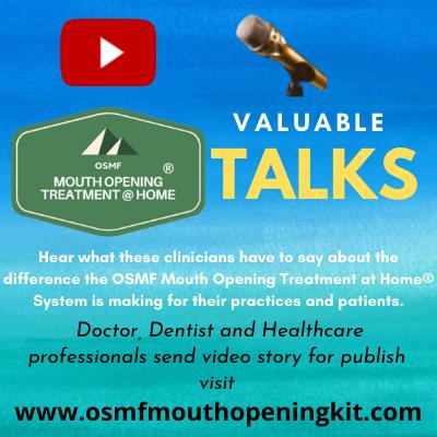Valuable Talk news, OSMF mouth opening kit, Dr Bharat Agravat