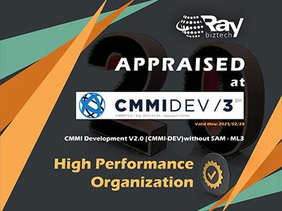 Ray Business Technologies Appraised at Maturity Level 3 for CMMI Services V2.0