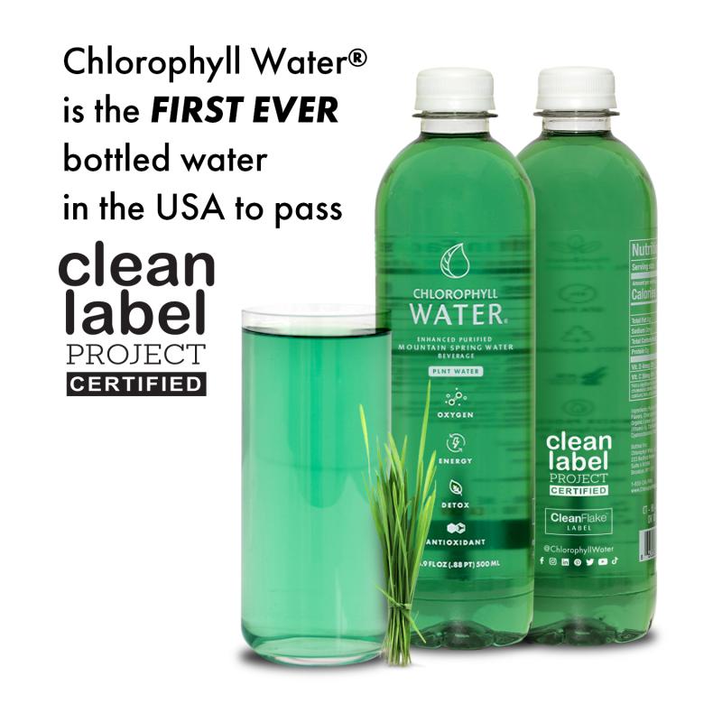 Chlorophyll Water® is proud to celebrate its rigorous purification standards and unprecedented clean label certification.