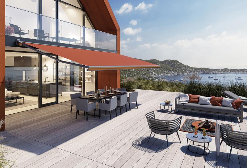 Awnings from markilux are a stylish mixture of secure technology and chic design. Many have been awarded design prizes.