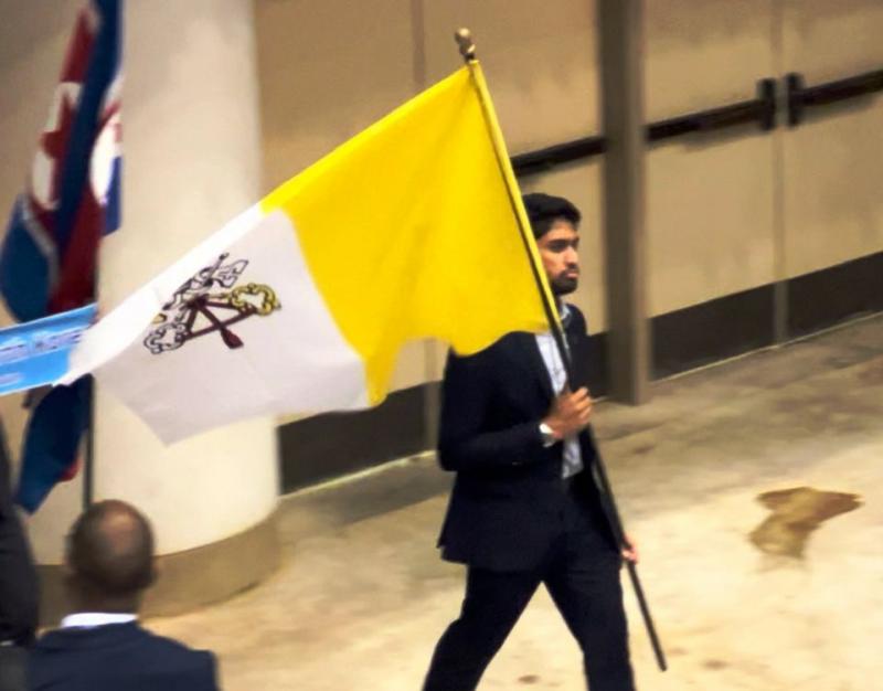 The Vatican Flag was flown at the 61st General Conference Session