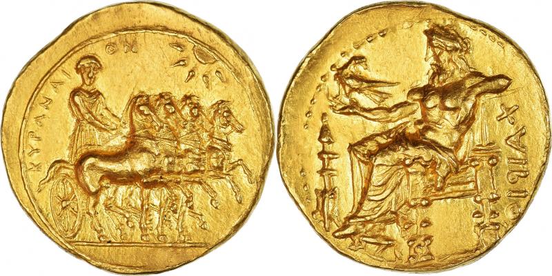 Stunning Gold Stater on MA-Shops: Kyrenaica, Kyrene 322-314 BC