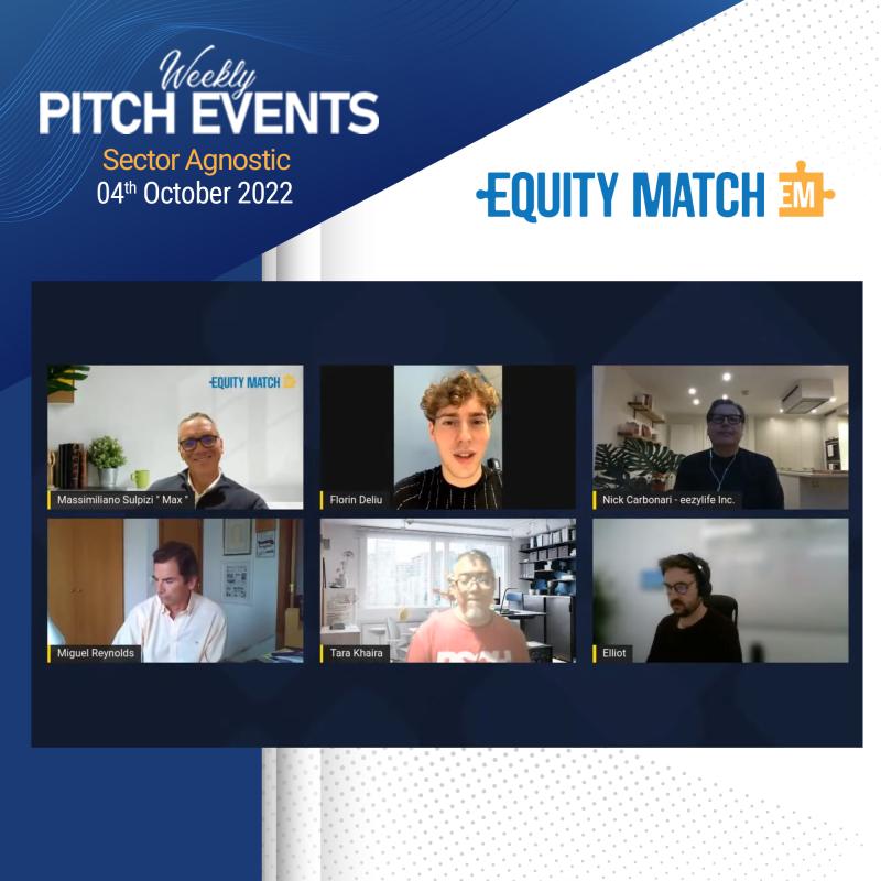 Launching the series of 'Weekly Pitch Events' by EquityMatch.co