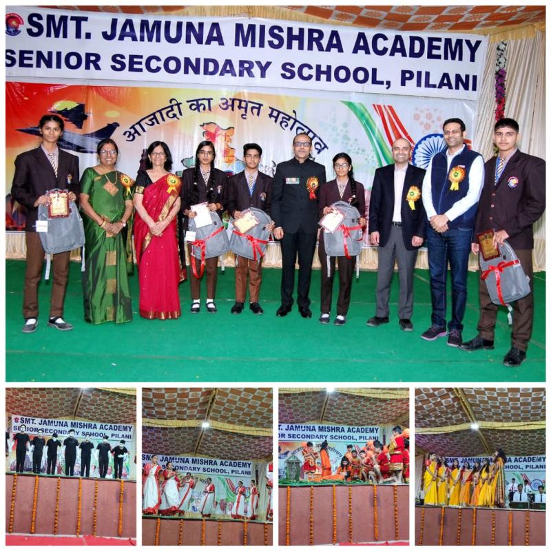 BITS Pilani Registrar Retd Col Soumyabrata Chakraborty Chief Guest for Top Ranking School JMA Annual Day