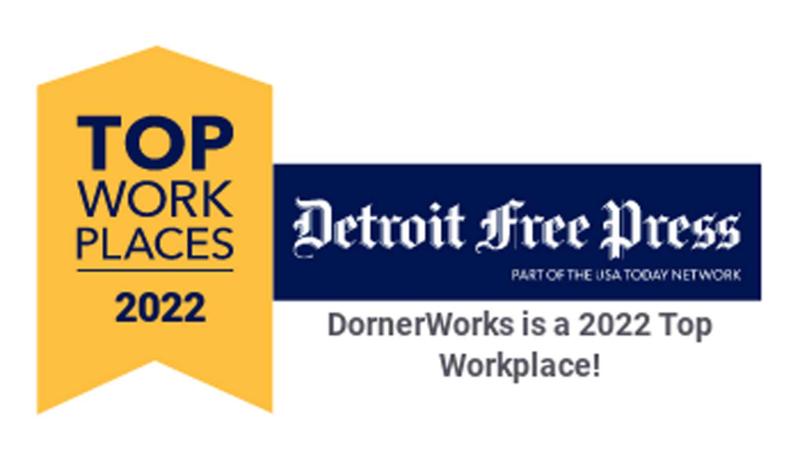 DornerWorks Named Detroit Free Press Top Workplace For 2022