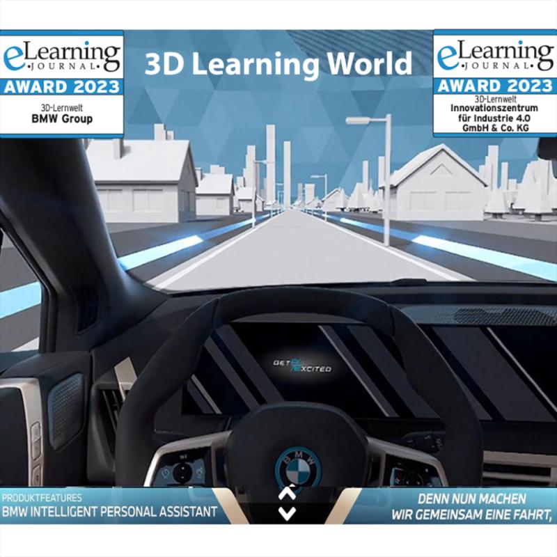 3D Learning World by i40 and BMW wins prestigious eLearning Award 2023
