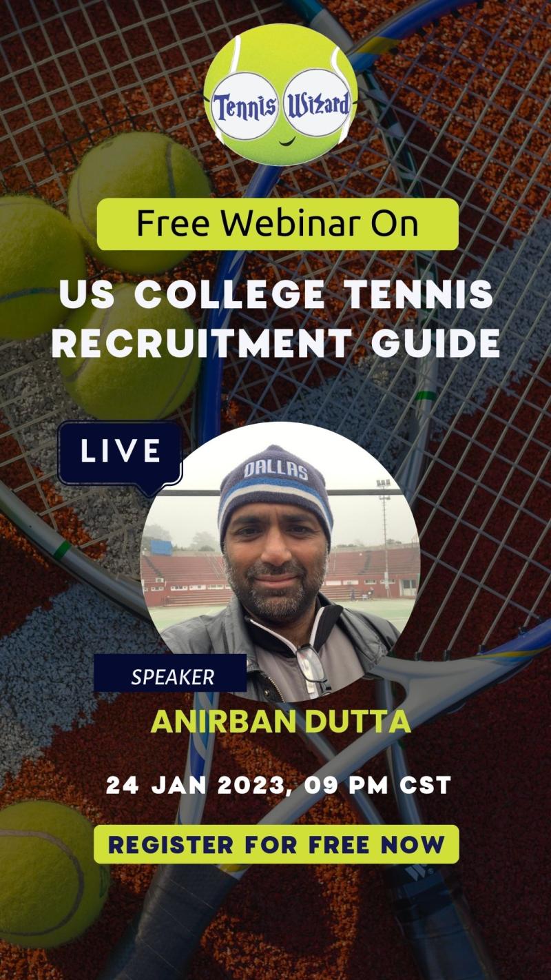 Free Online Webinar by Tennis Wizard: US College Tennis Recruitment Guide