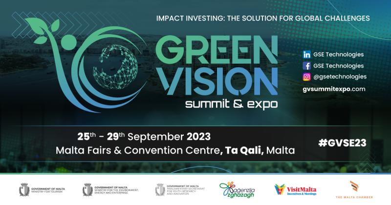 Malta to host over 8,000 delegates at the Green Vision Summit & Expo