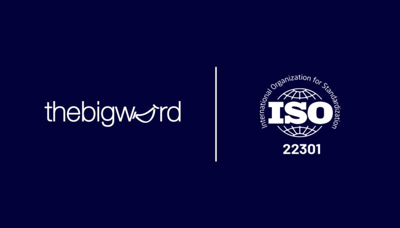 thebigword Receives Cyber Security Boost with ISO 22301